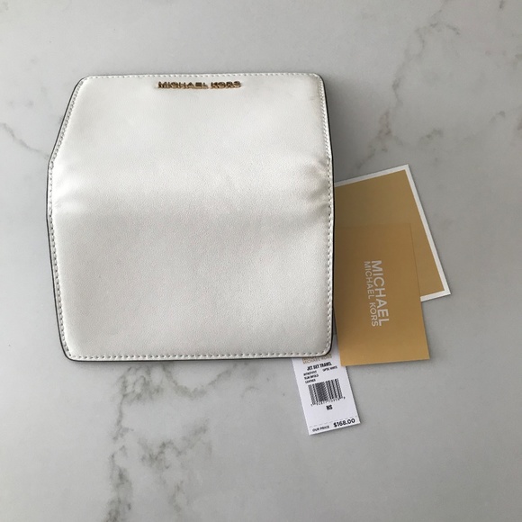 Michael Kors Matching Tote and Wallet 2 Piece Jet Set Optic White - Picture 9 of 12